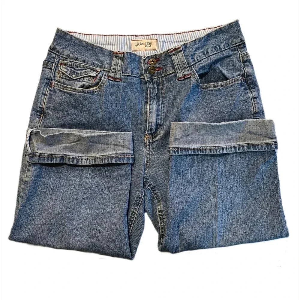 St. John's Bay, Size 10, Denim Stretch Capris